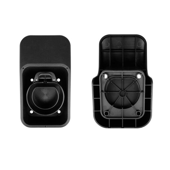 Kabelmeister EVC‑H03 Wall Mount – Type 2 EV Charging Cable Holder, Black, Outdoor